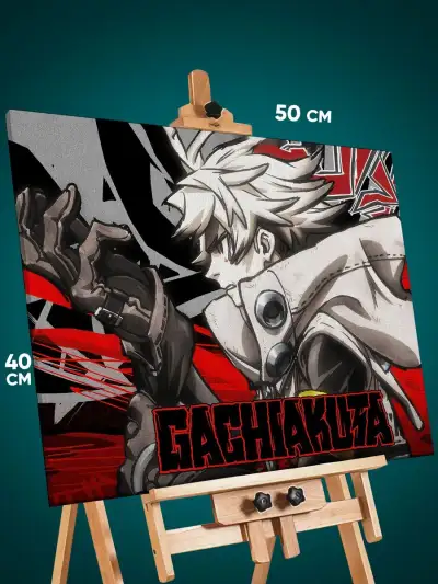 Картина на стену Гачиакута Аниме 40x50