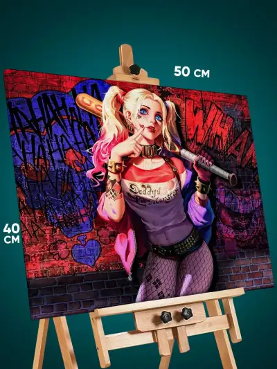 Картина на стену DC Харли Квинн 40x50