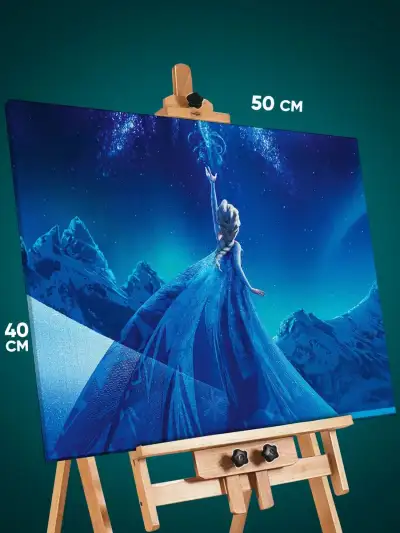 Картина на стену Мультфильмы Дисней Холодное сердце Эльза 40x50
