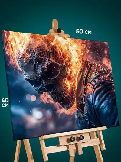 Картина на стену Marvel Призрачный гонщик 40x50