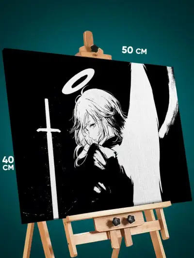 Картина на стену Человек-бензопила Аниме Angel Devil 40x50