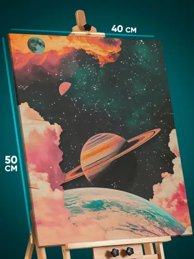 Картина на стену Космос планеты 40x50
