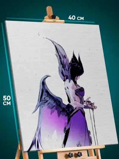 Картина на стену League Of Legends Игра Моргана 40x50