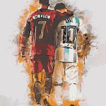 Спорт Футболисты Месси и Роналду