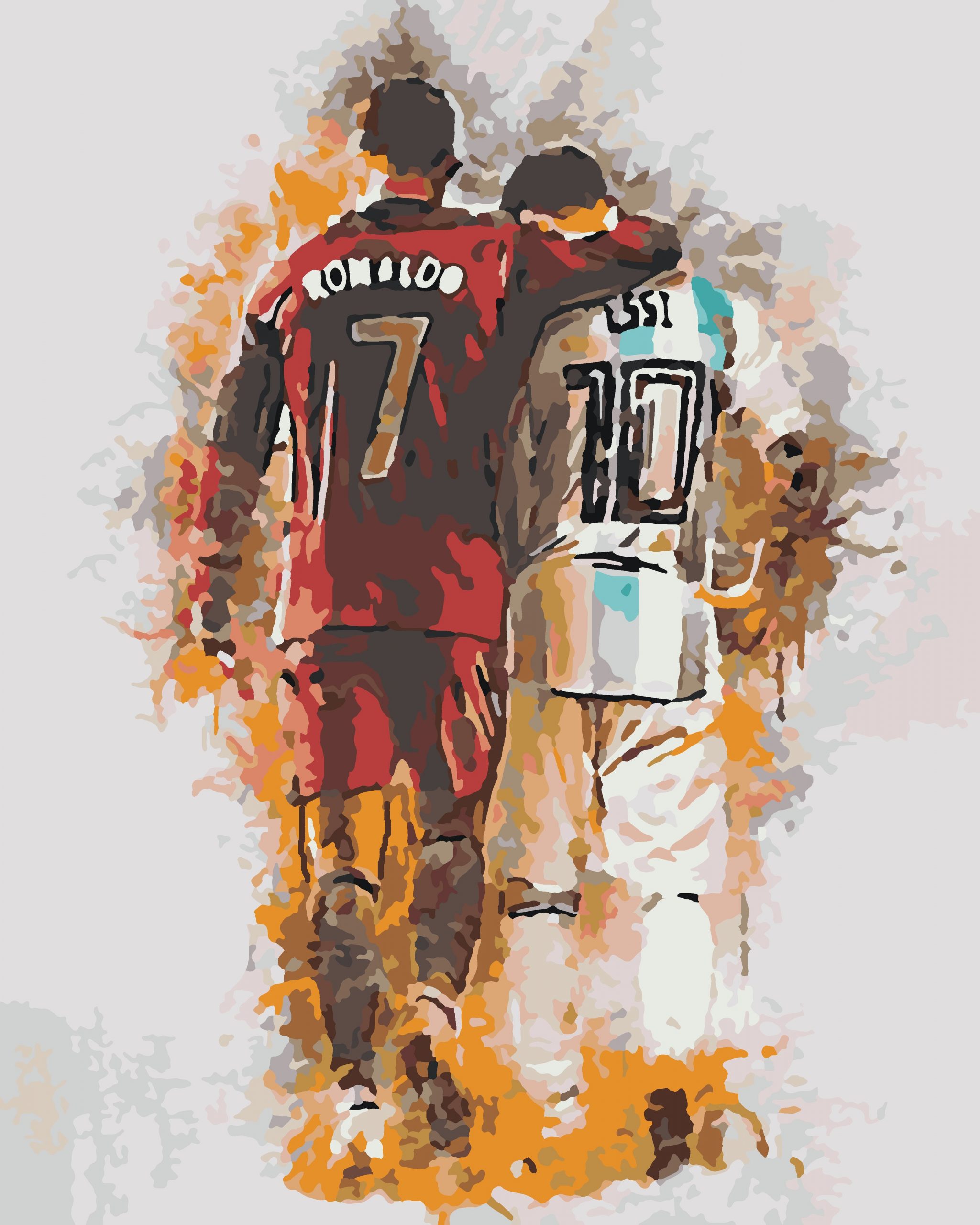 1127 Спорт Футболисты Месси и Роналду — изображение 1