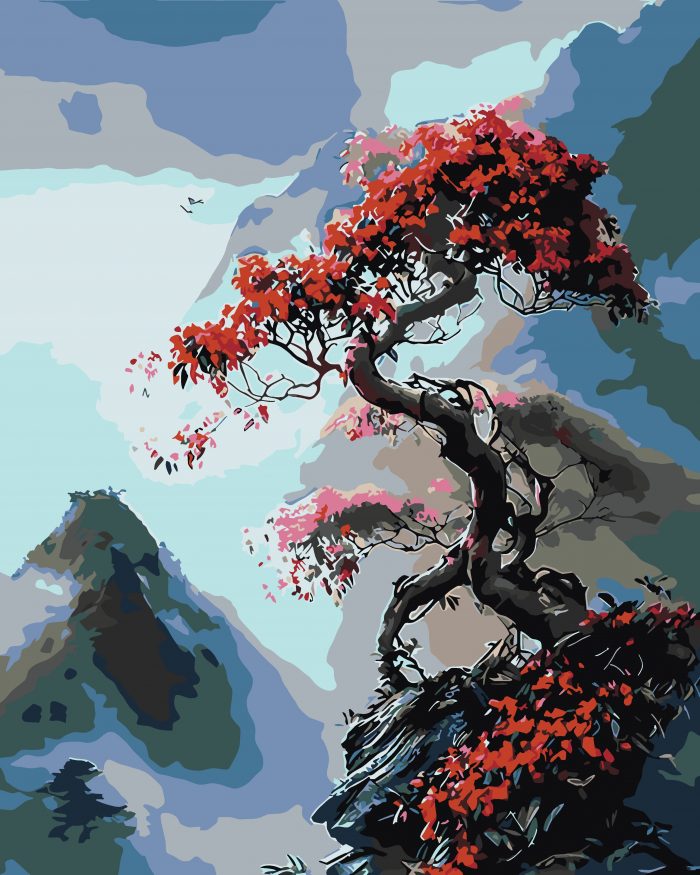 Картина по номерам Пейзажи Сакура горы 40x50 — изображение 2