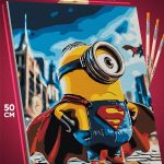 Картина по номерам Миньоны Супермен DC 40x50