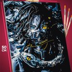 Картина по номерам Клинок рассекающий демонов Аниме Обанай 40x50