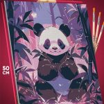Картина по номерам Животные Панда 40x50