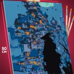 Картина по номерам Пейзаж городской фэнтези 40x50