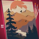 Картина по номерам Пейзажи Горы луна 40x50