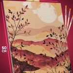 Картина по номерам Пейзажи Горы луна 40x50
