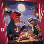 Картина по номерам Мультфильмы Зверополис Ник и Джуди 40x50