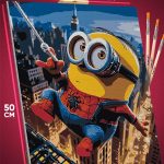Картина по номерам Миньоны Человек-паук Марвел 40x50
