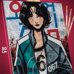 Картина по номерам Игра в кальмара игрок 067 Кан Сэ Бёк 40x50