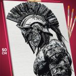 Картина по номерам Гладиатор воины Рим 40x50
