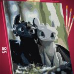 Картина по номерам Мультфильмы Как приручить дракона 40x50