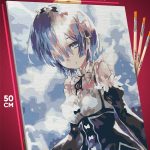 Картина по номерам Ре Зеро Аниме Рем 40x50