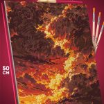 Картина по номерам Живопись Облака закат 40x50