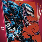 Картина по номерам Marvel Веном 40x50