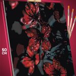 Картина по номерам Цветы красные 40x50