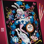 Картина по номерам Мультфильмы Дисней Алиса в стране чудес 40x50