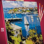 Картина по номерам Живопись Море голубое, яхты, корабли 40x50