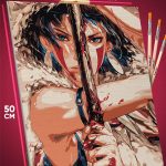 Картина по номерам Аниме Принцесса Мононоке Сан 40x50