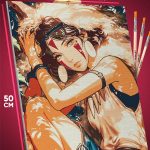 Картина по номерам Аниме Принцесса Мононоке Сан 40x50
