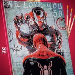 Картина по номерам Marvel Железный человек и Человек-паук 40x50