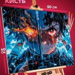 Картина по номерам Клинок рассекающий демонов Аниме Тандзиро 40x50