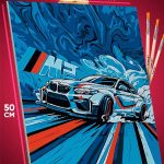 Картина по номерам Авто БМВ 40x50