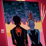 Картина по номерам Marvel Человек-паук Майлз и Гвен 40x50