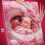 Картина по номерам Фэнтези Арт Дракон и дитя 40x50