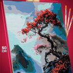 Картина по номерам Пейзажи Сакура горы 40x50