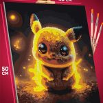 Картина по номерам Мультфильмы Покемон Пикачу 40x50