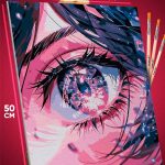 Картина по номерам Глаза Аниме Ребенок идола Ай 40x50