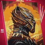Картина по номерам Marvel Черная пантера 40x50
