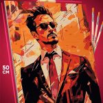 Картина по номерам Marvel Железный человек Тони Старк 40x50