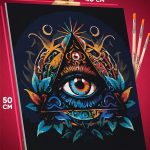 Картина по номерам Абстракция Всевидящее око 40x50