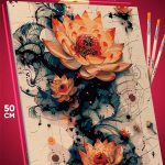Картина по номерам Абстракция Цветы 40x50