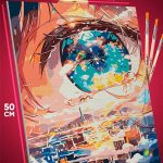 Картина по номерам Глаза Аниме 40x50