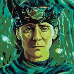 Картина по номерам Marvel Локи Том Хиддлстон 40x50