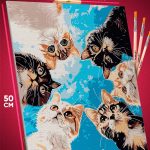 Картина по номерам Коты смотрят свысока 40x50