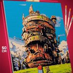 Картина по номерам Аниме Ходячий замок 40x50
