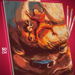 Картина по номерам Аватар: Легенда об Аанге Аанг и зубр Апа 40x50