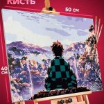 Картина по номерам Клинок рассекающий демонов Аниме Тандзиро 40x50