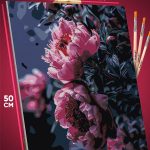 Картина по номерам Цветы розовые 40x50