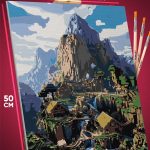 Картина по номерам Майнкрафт Игра пейзаж 40x50