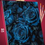 Картина по номерам Цветы синие розы 40x50